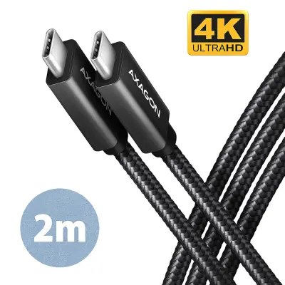AXAGON kabel USB-C na USB-C 3.2 2m PD 100W