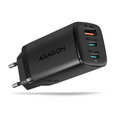 AXAGON 2x USB-C + 1x USB-A 65W GaN polnilec