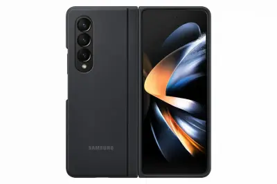 SAMSUNG Galaxy Z FOLD4 Slim Stand Cover (črn) ovitek