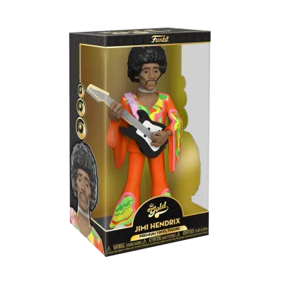 Jimi Hendrix 12-Inch Vinyl Gold Figure