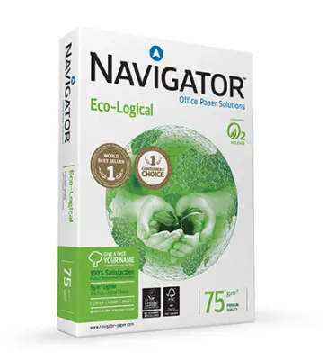 Fotokopirni papir recikliran Navigator Eco-logital  A4 75g 500/1 bel