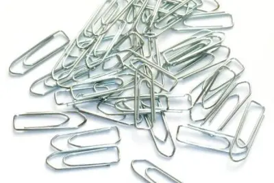 Sponke za papir srebrne št.4  32mm 100 kos KF01312