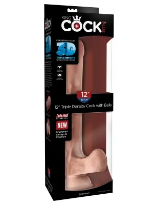 DILDO King Cock Plus Triple Density With Balls 12