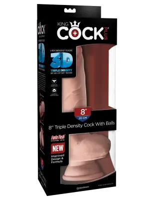 DILDO King Cock Plus Triple Density Fat With Balls 8