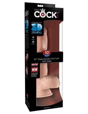 DILDO King Cock Plus Triple Density Fat With Balls 10