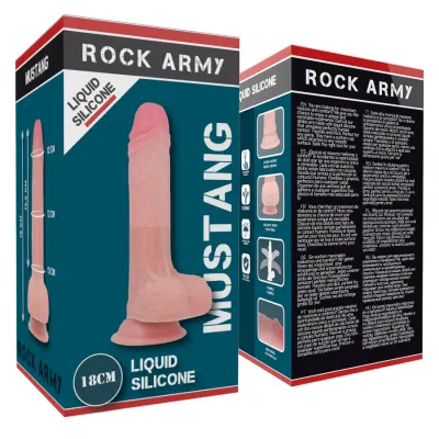 DILDO Rockarmy Liquid Silicone Mustang (18 cm)