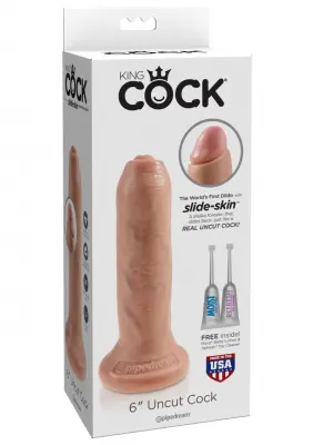 DILDO King Cock Uncut 6"