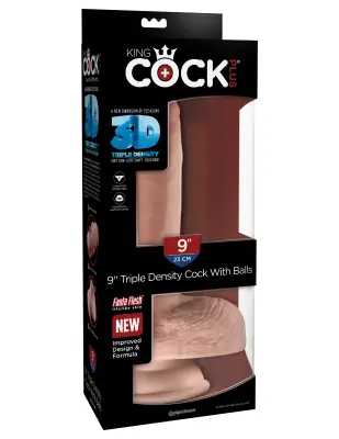 DILDO King Cock Plus Triple Density With Balls 9