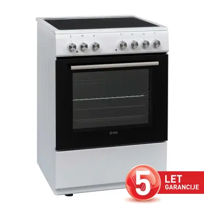 VOX CHT 6205 W (4x steklokeramika) steklokeramični štedilnik