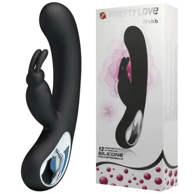 VIBRATOR RABBIT Pretty Love Webb Black