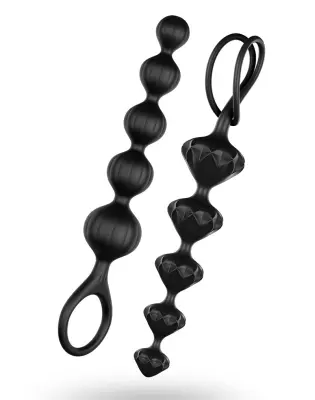 KOMPLET ANALNIH KROGLIC Satisfyer Beads Black