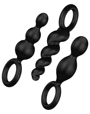 KOMPLET ANALNIH ČEPOV Satisfyer Booty Call Black