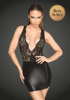OBLEKICA Noir Handmade F214-črna-XL