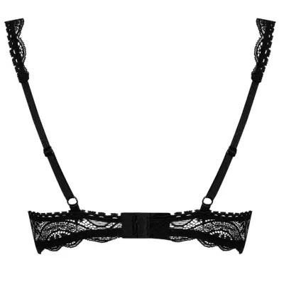 NEDERČEK Obsessive Miamor Half Bra Back-črna-L/XL