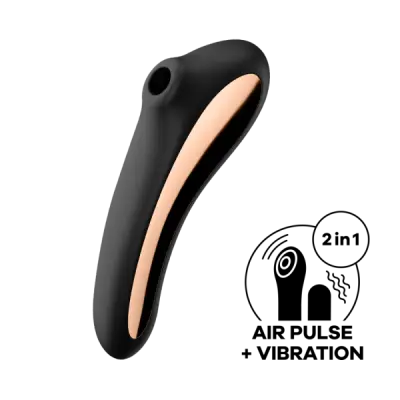 KLITORALNI STIMULATOR Satisfyer Dual Kiss Black