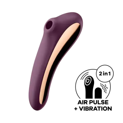 KLITORALNI STIMULATOR Satisfyer Dual Kiss Wine Red