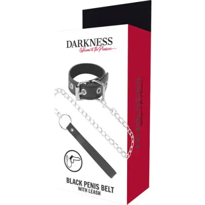OBROČ ZA PENIS S POVODCEM Darkness