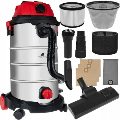 40L mokro suhi industrijski sesalnik HEPA 2500W + vtičnica