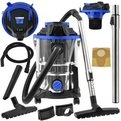 Industrijski sesalnik mokro suhi 1400W + vtičnica