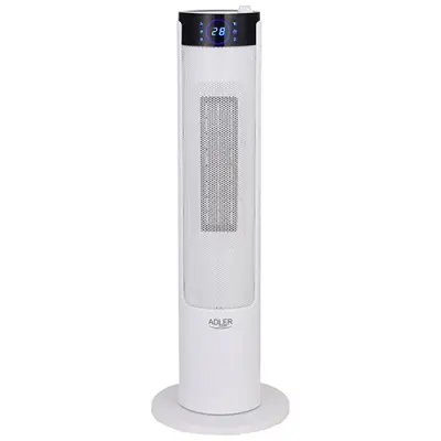 ADLER AD7730 keramični LCD kalorifer z vlažilcem, stolp bel