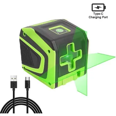 Akumulatorski zeleni nivelacijski križni laser