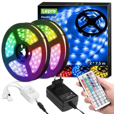 15m Set LED trak RGB IP20 -2×7,5m 5050SMD