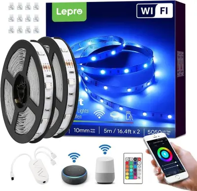 WIFI 10m Set LED trak RGB IP20 – 2x5m 5050 SMD