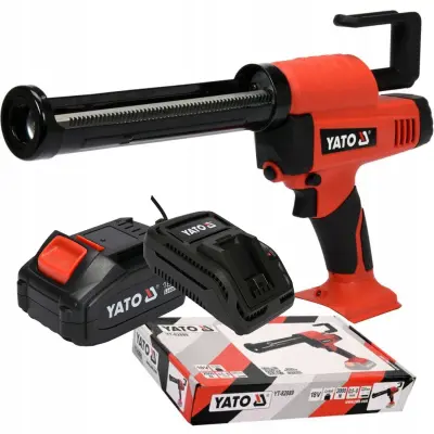 Komplet akumulatorska tesnilna pištola za silikone 18V 4Ah