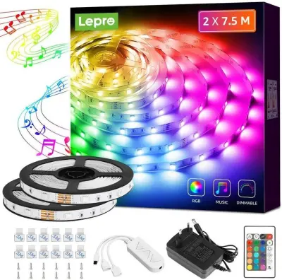 15m Set LED trak RGB IP20 -2×7,5m glasbeni