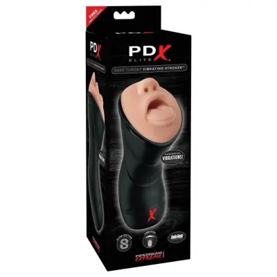 MASTURBATOR PDX Elite Deep Throath Vibrating Stroker