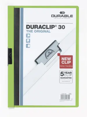 Durable Mapa Duraclip (2200) A4 zelena