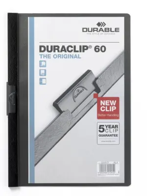 Durable Mapa Duraclip (2209) A4 črna
