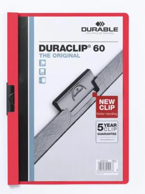 Durable Mapa Duraclip (2209) A4 rdeča