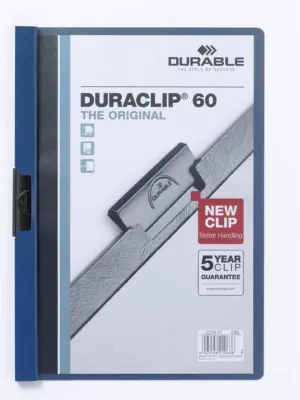 Durable Mapa Duraclip (2209) A4 temno modra