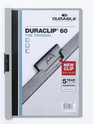 Durable Mapa Duraclip (2209) A4 siva