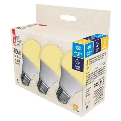 LED žarnica True Light 7,2W E27 WW