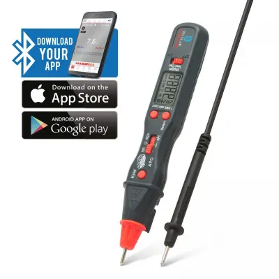 Pameten, digitalni multimeter Maxwell - oblika pisala - s povezavo Bluetooth