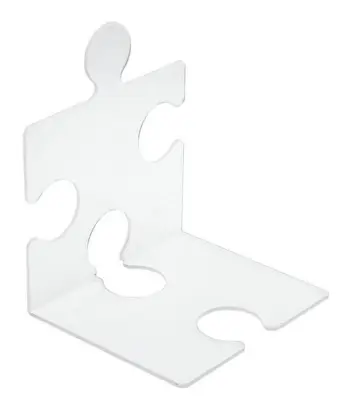 HAN Držalo za knjige/CD-je PUZZLE prozorno 2 kos