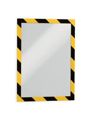 Durable Okvir DURAFRAME A4, rumeno-črn SECURITY, 2 kos