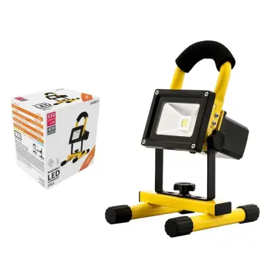 LED akumulatorski delovni reflektor s stojalom IP65 10W nevtralno bel 4000K