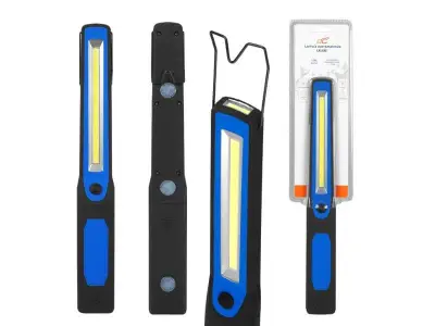 Delovna COB LED baterijska svetilka 4xAA, z magnetnim držalom + kljuko