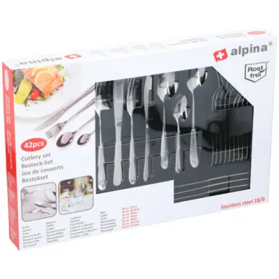 Komplet jedilnega pribora 42 delni set inox