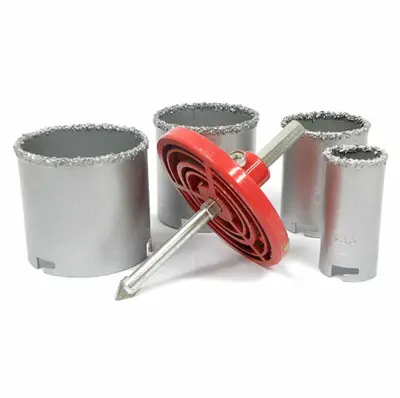 5 delni set diamantnih kronskih žag za keramiko – ploščice