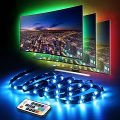 LED osvetlitev televizorja RGB 4 x 50 cm USB LED trak set