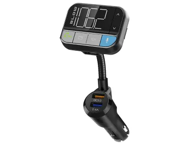 Bluetooth 5.0 avto FM oddajnik MP3 3x USB 3.0 12-24V microSD