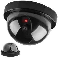 LED črna lažna kamera dome