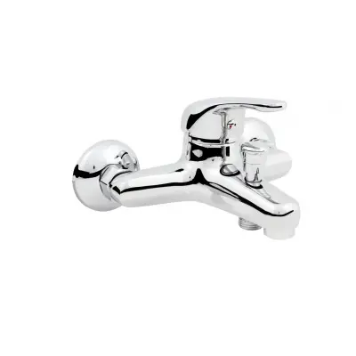 Enoročna stenska armatura za kad + priključek za cev