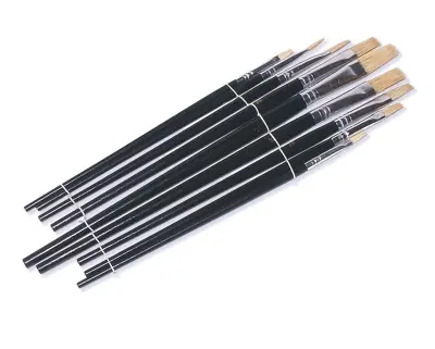 9 delni set ploščatih čopičev 1-16mm