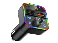 LED RGB avto FM oddajnik MP3 bluetooth 5.0 2x USB 3.0 12-24V