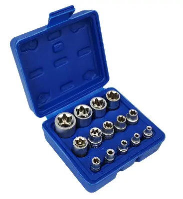 Ključi zunanji TORX E4-E24 14 kos